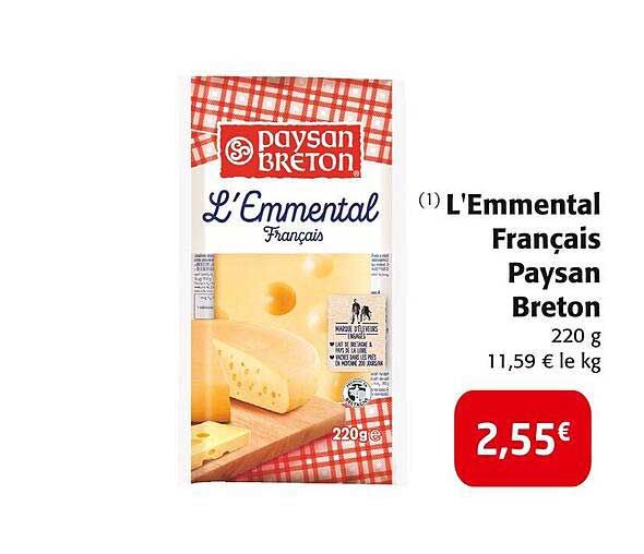 L'Emmental Français Paysan Breton