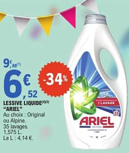 LESSIVE LIQUIDE "ARIEL"