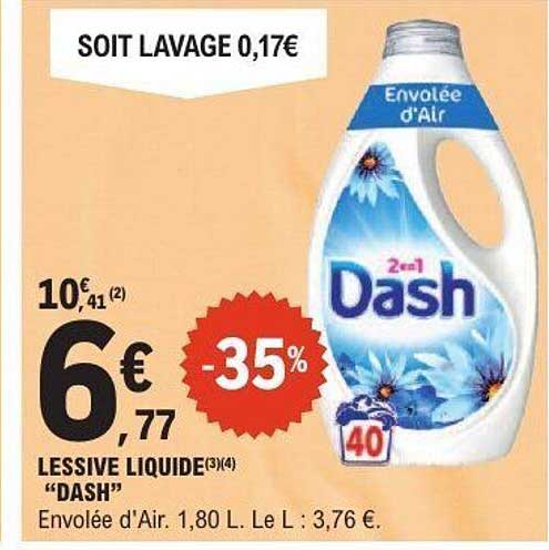 LESSIVE LIQUIDE "DASH"
