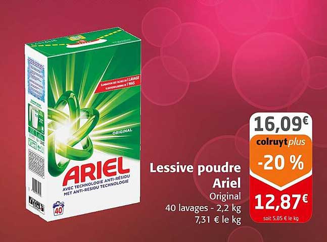 LESSIVE POUDRE ARIEL ORIGINAL