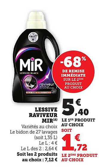 LESSIVE RAVIVEUR MIR(A)