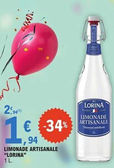 Limonade Artisanale "Lorina" 1 L