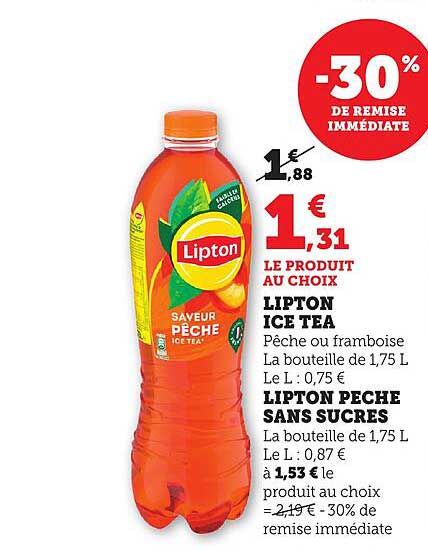 LIPTON ICE TEA SAVEUR PÊCHE