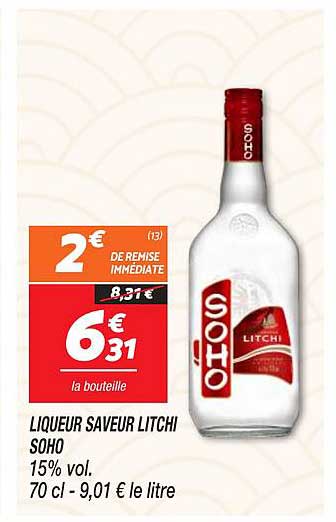 LIQUEUR SAVEUR LITCHI SOHO