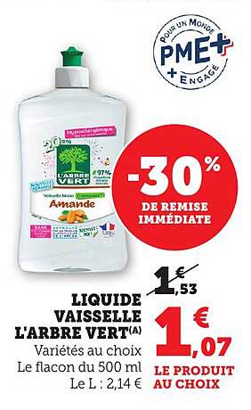 LIQUIDE VAISSELLE L'ARBRE VERT