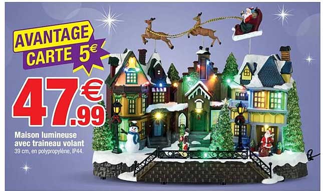 Maison lumineuse avec traîneau volant