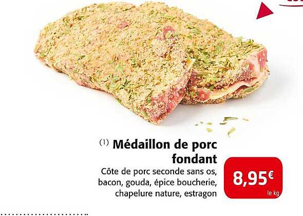 Médaille de porc fondant