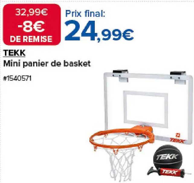Mini panier de basket TEKK