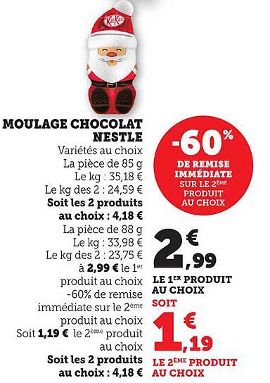MOULAGE CHOCOLAT NESTLE