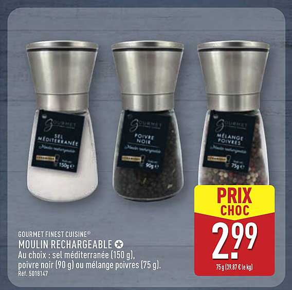 Moulin Rechargeable - SAVOIR-FAIRE AU QUOTIDIEN