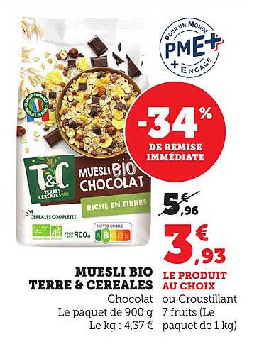 MUESLI BIO TERRE & CEREALES