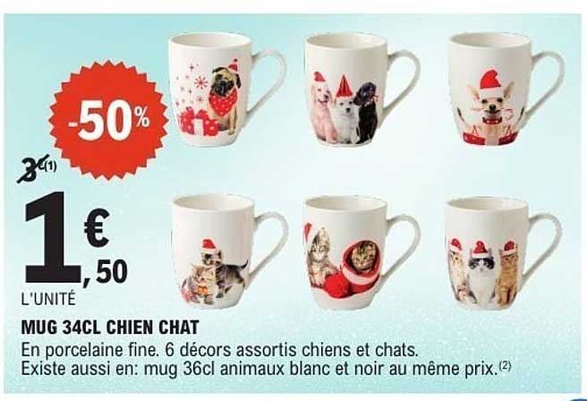 MUG 34CL CHIEN CHAT