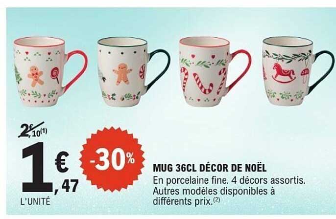 MUG 36CL DÉCOR DE NOËL