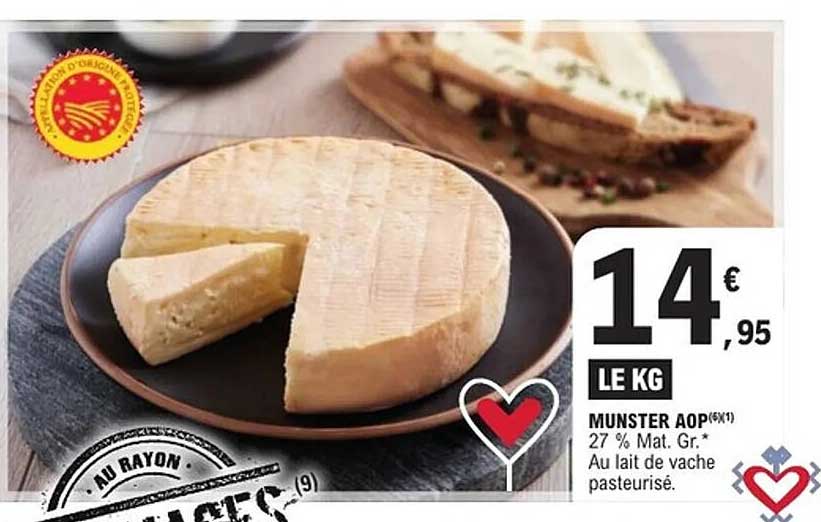 Munster AOP 14,95€ le kg