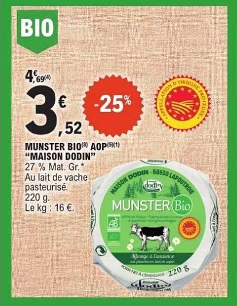 MUNSTER BIO AOP "MAISON DODIN"