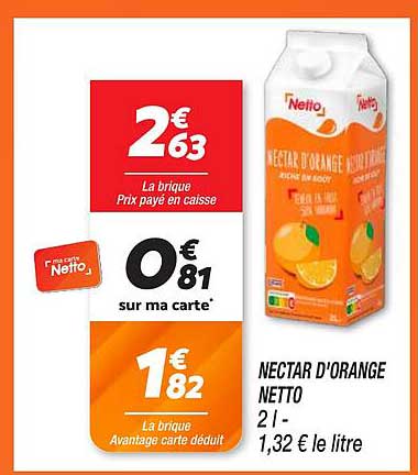 NECTAR D'ORANGE NETTO