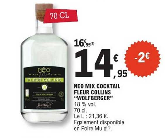 NEO MIX COCKTAIL FLEUR COLLINS "WOLFBERGER"