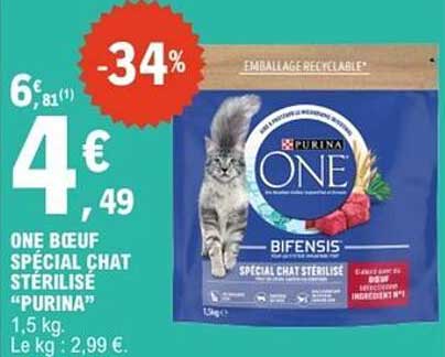 ONE Bœuf Spécial Chat Stérilisé "Purina"