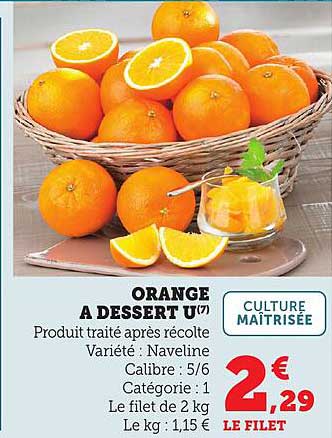 ORANGE A DESSERT U