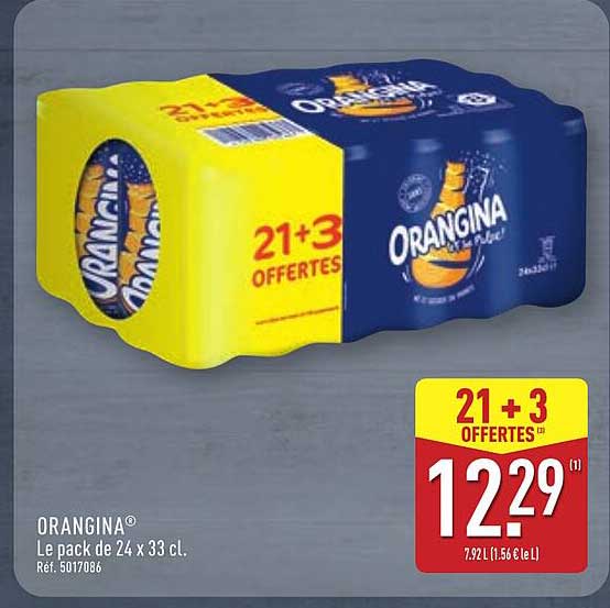 ORANGINA® Le pack de 24 x 33 cl.