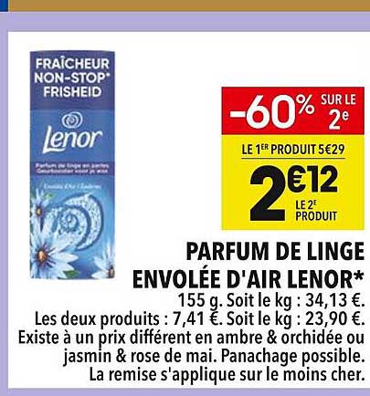 PARFUM DE LINGE ENVOLÉE D'AIR LENOR*