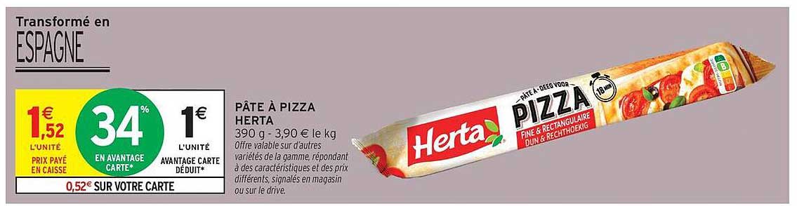 PÂTE À PIZZA HERTA