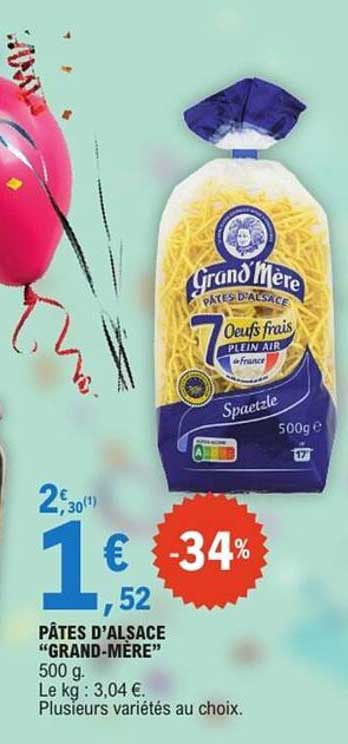 PÂTES D'ALSACE "GRAND-MÈRE"