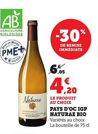 PAYS D'OC IGP NATURAE BIO