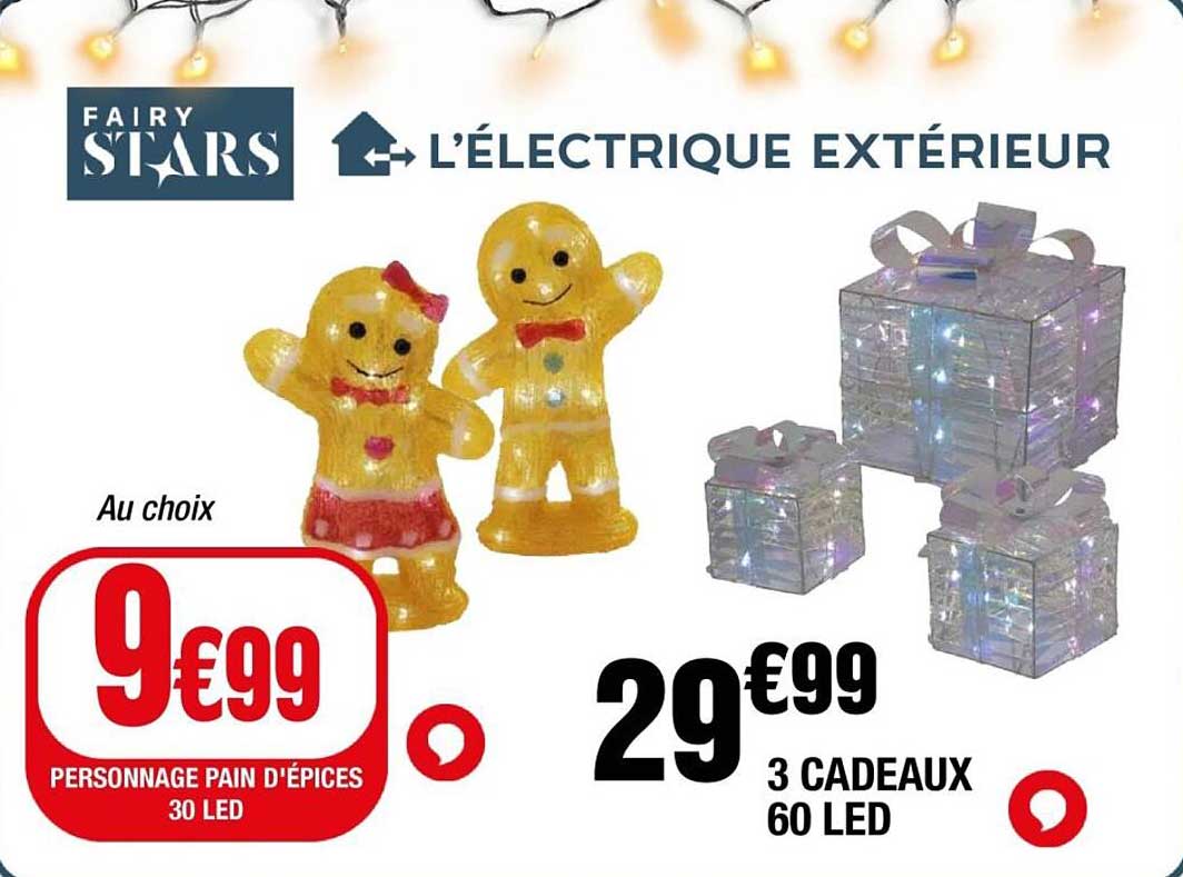 PERSONNAGE PAIN D'ÉPICES 30 LED