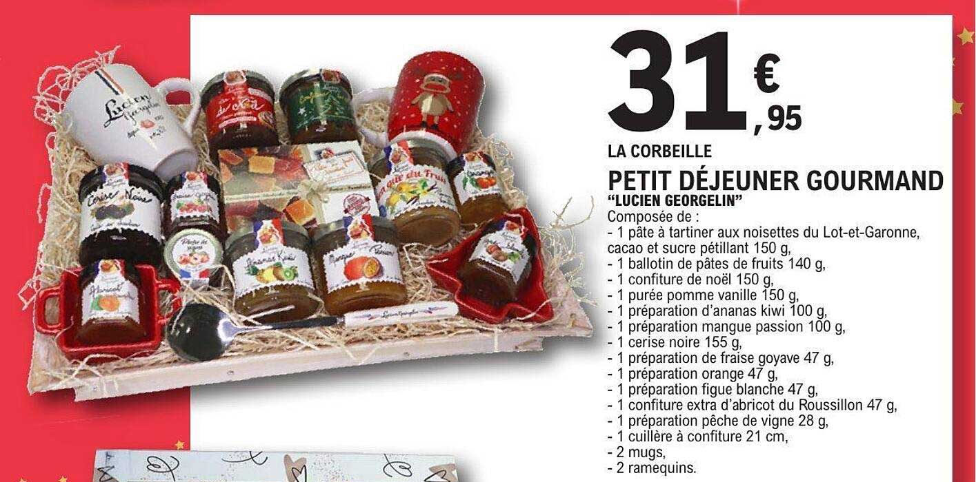 PETIT DÉJEUNER GOURMAND "LUCIEN GEORGELIN"