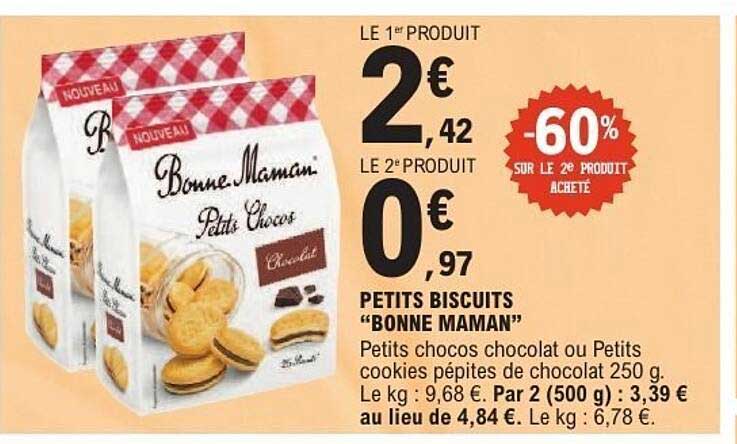 PETITS BISCUITS "BONNE MAMAN"