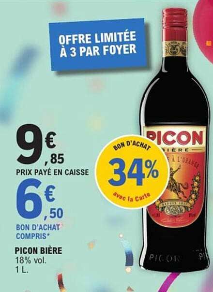 PICON BIÈRE 18% vol - 1 L
