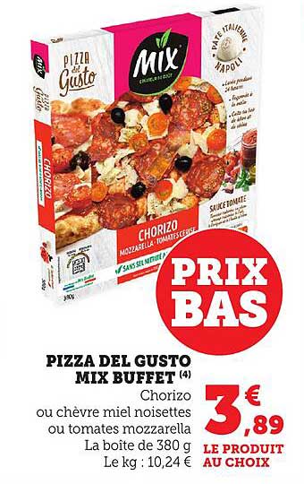 PIZZA DEL GUSTO MIX BUFFET (4)