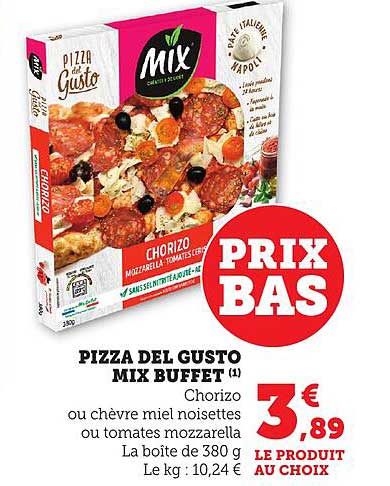 PIZZA DEL GUSTO MIX BUFFET