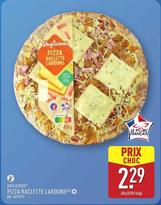 PIZZA RACLETTE LARDONS