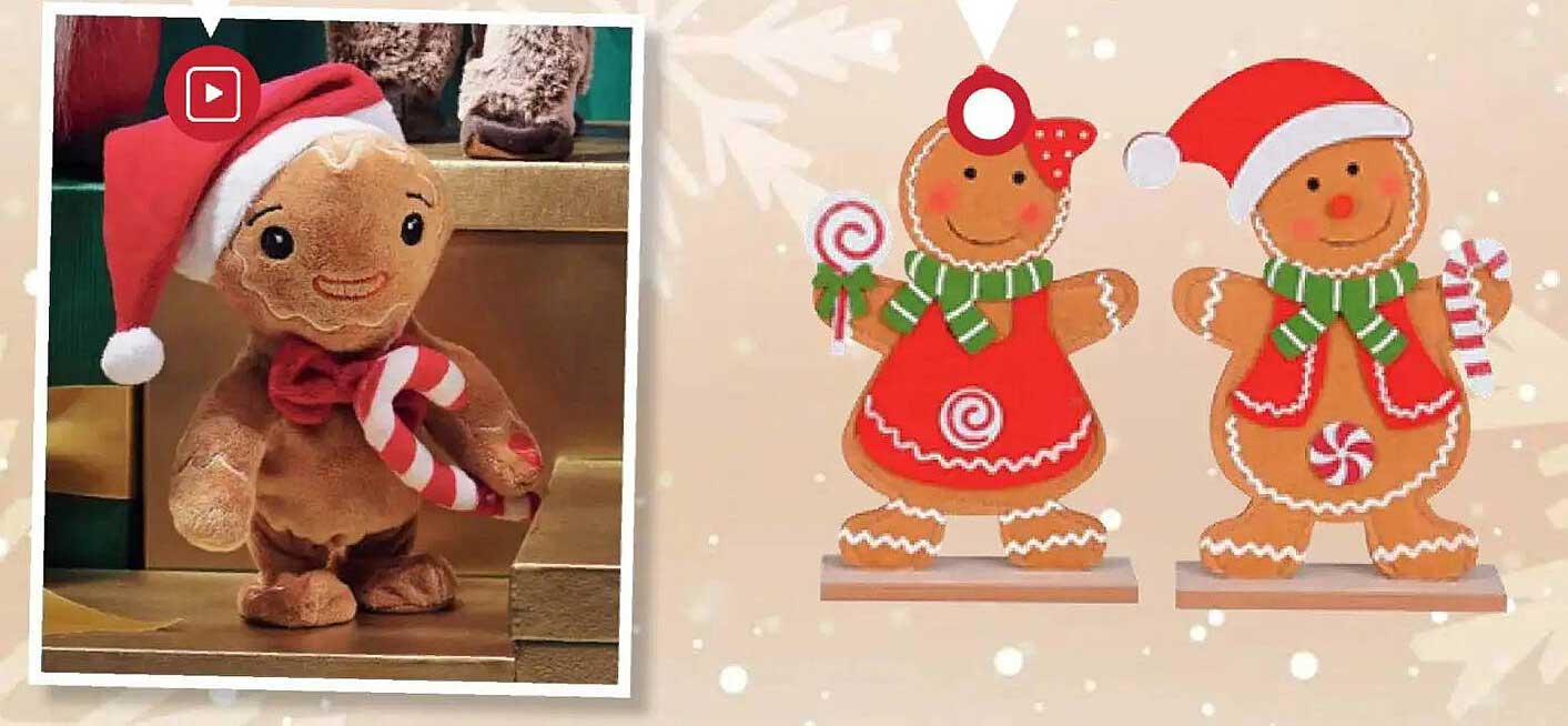 Poupée en pain d'épice festive