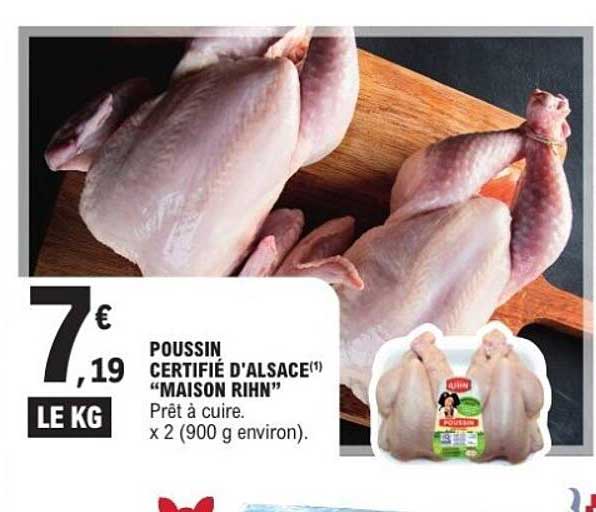 POUSSIN CERTIFIÉ D'ALSACE(*) "MAISON RIHN"