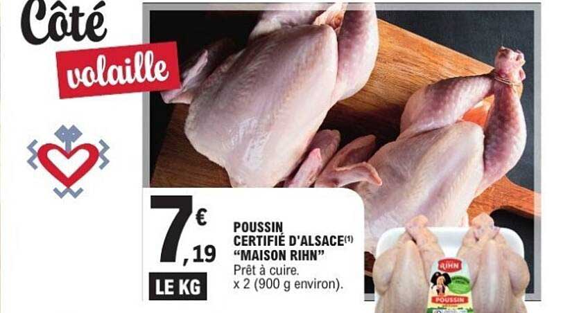 POUSSIN CERTIFIÉ D'ALSACE "MAISON RIHN"