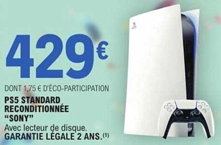 PS5 STANDARD RECONDITIONNÉE “SONY”