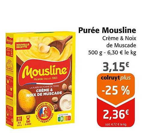 Purée Mousline Crème & Noix de Muscade