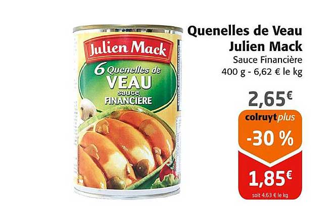 Quenelles de Veau Julien Mack