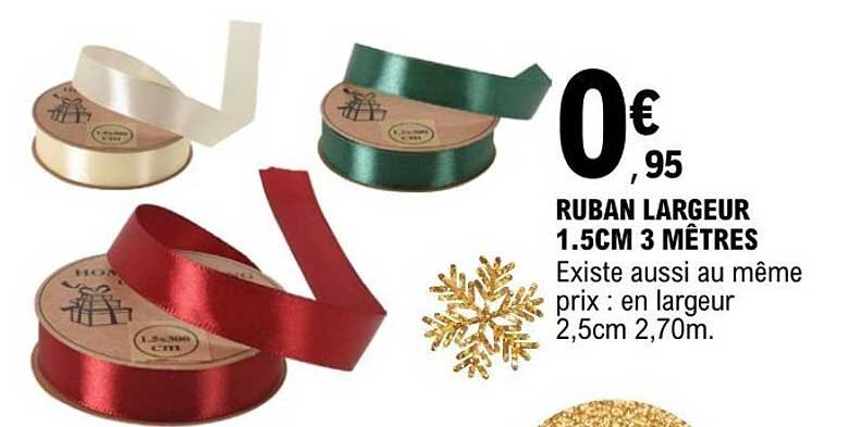 RUBAN LARGEUR 1.5CM 3 MÉTRES