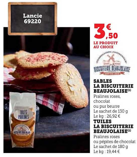 SABLES LA BISCUTERIE BEAUJOLAISE