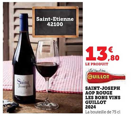 SAINT-JOSEPH AOP ROUGE LES BONS VINS GUILLOT 2024