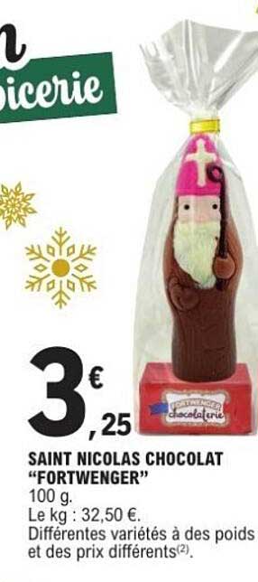 SAINT NICOLAS CHOCOLAT “FORTWENGER”