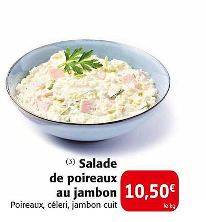 Salade de poireaux au jambon