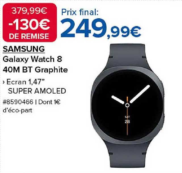 SAMSUNG Galaxy Watch 8 40M BT Graphite