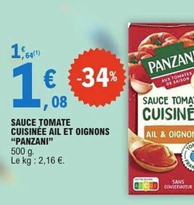 SAUCE TOMATE CUISINÉE AIL ET OIGNONS "PANZANI"