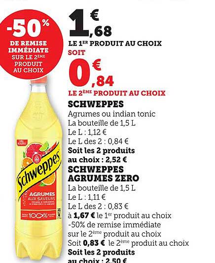 SCHWEPPES AGRUMES AUX SAVEURS