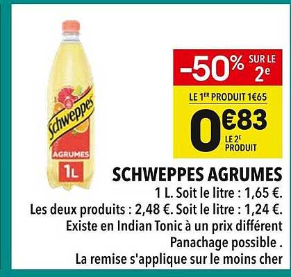 SCHWEPPES AGRUMES